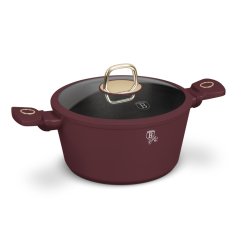Kastrol s titanovým povrchem a poklicí 24 cm Leonardo Collection
