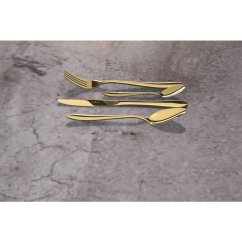 Sada příborů cestovní + obal 4 ks Champagne Mirror