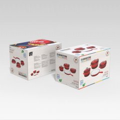 Sada nádobí litinová Xanten 7 ks červená