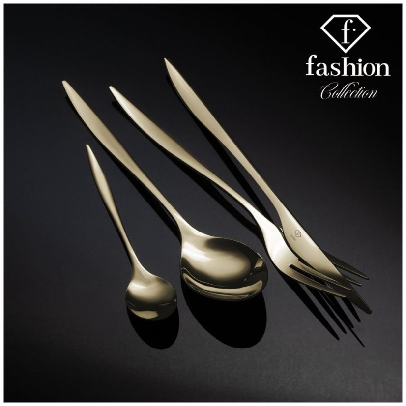 Sada příborů 24 ks nerez Cream Gold Collection