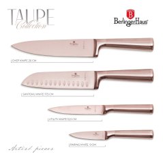 Set cuțite din oțel inoxidabil 4 buc Colectia Taupe