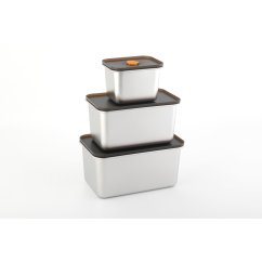 Dóza na potraviny sada 3 ks s víkem 550, 1500, 2100 ml