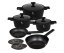 Sada nádobí s titanovým povrchem 10 ks Matte Black Collection