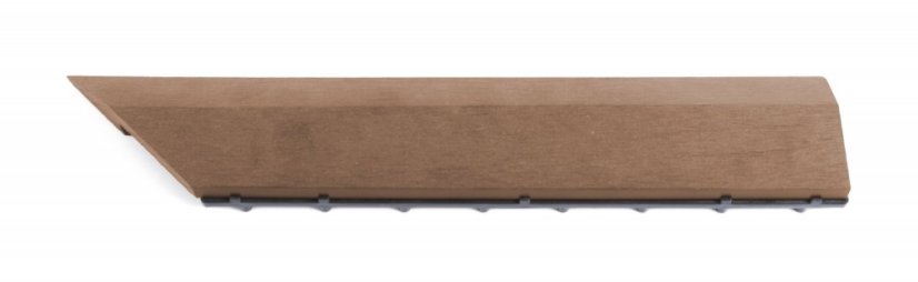 Bandă de tranziție G21 Cherry pentru plăci WPC, colț 38,5 x 7,5 cm (dreapta)