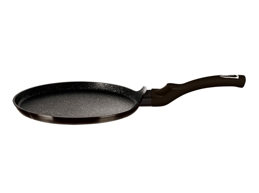 Pánev na palačinky s mramorovým povrchem 25 cm Shiny Black Collection