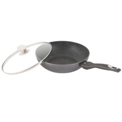 Panvica WOK s pokrievkou 28 cm Gray Granit