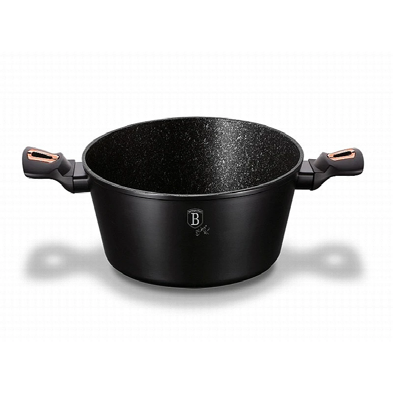 Kastrol s poklicí s mramorovým povrchem 20 cm Black Rose Collection