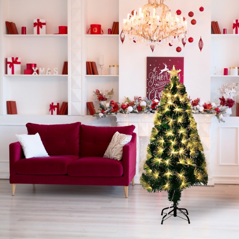 Árbol de Navidad con iluminación LED 120 cm