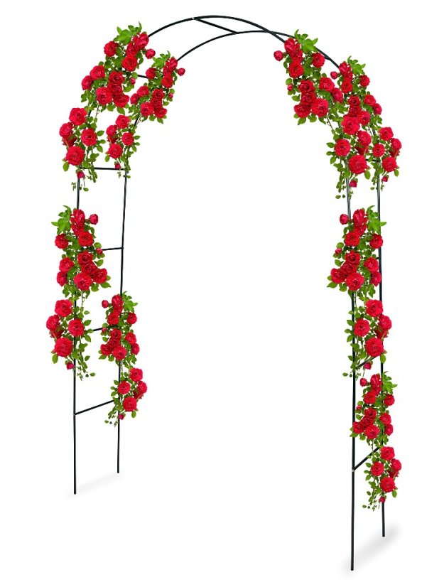 Arco de jardín para puerta de rosas 240 x 140 cm