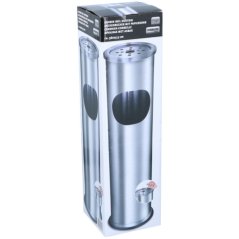 Scrumieră de exterior și coș 2in1 56 cm din oțel inoxidabil