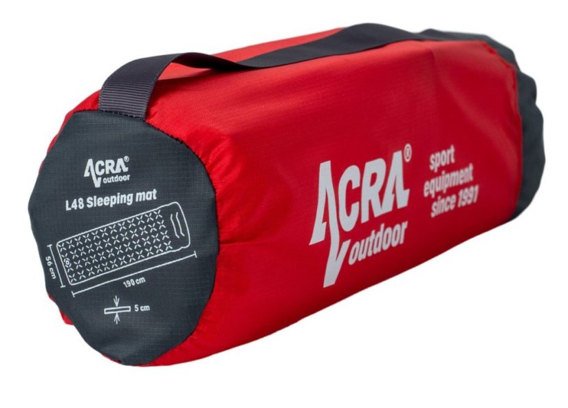 Karimatka Acra L48-CRV nafukovací, červená