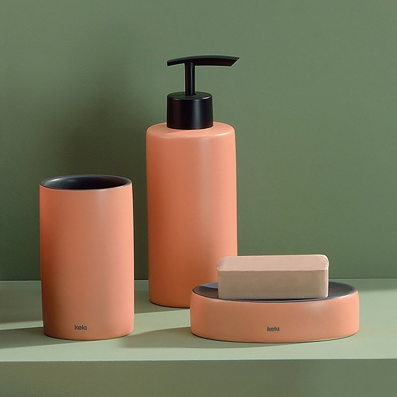 Cana ceramica Matsi roz piersic 11 cm