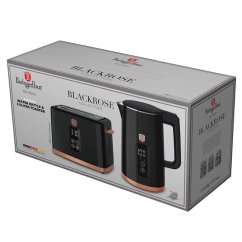 Rychlovarná konvice + toustovač 2200W sada Black Rose Collection
