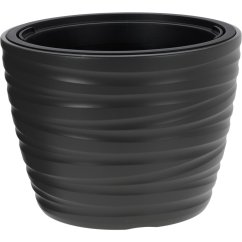 Květináč průměr 37 x výška 28 cm šedá taupe