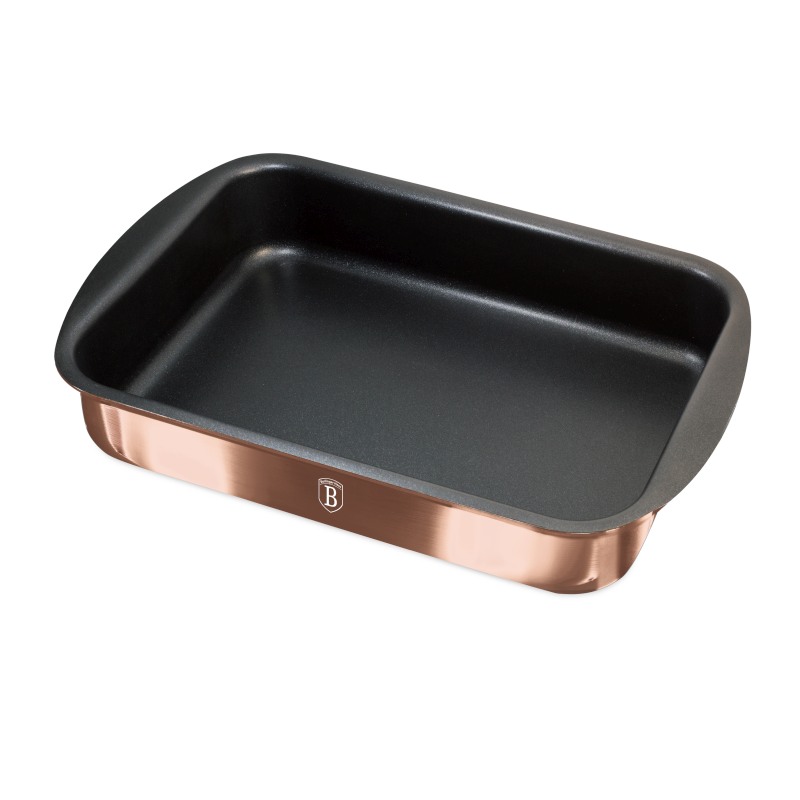 Bandeja de horno con superficie de titanio 35x27 cm Colección Rose Gold