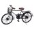 Dekorácia stojaca BICYKL 47 cm čierna s košíkom