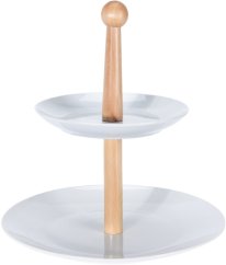 Etažér dvojposchodový porcelánový