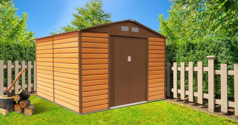 Casuta de gradina G21 GAH 1085 - 340 x 319 cm, maro