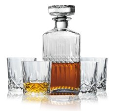 Sada lahve 750 ml a 4 ks sklenic na whisky 220 ml