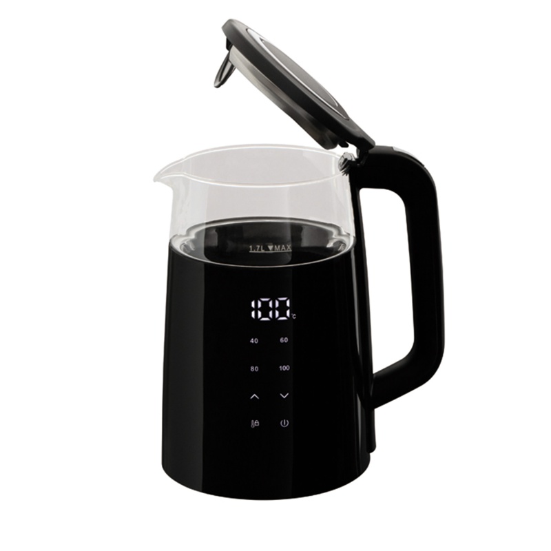 Rychlovarná konvice s regulací teploty digitální 1,7 l Matte Black Collection