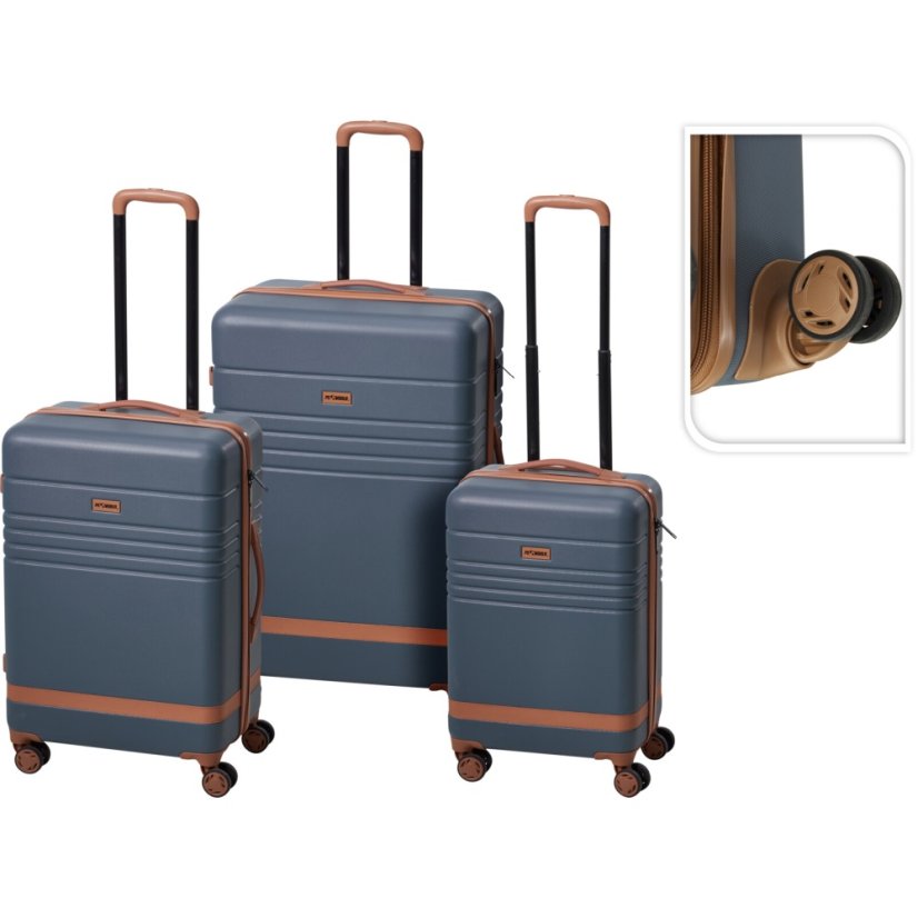 Sada cestovných kufrov 3 ks čierna