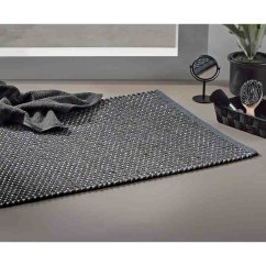 Kúpeľňová predložka Miu zmes bavlna/polyester kameň šedá 80,0x50,0x1,0cm
