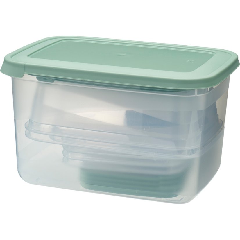 Súprava dóz na potraviny 13 ks zelená