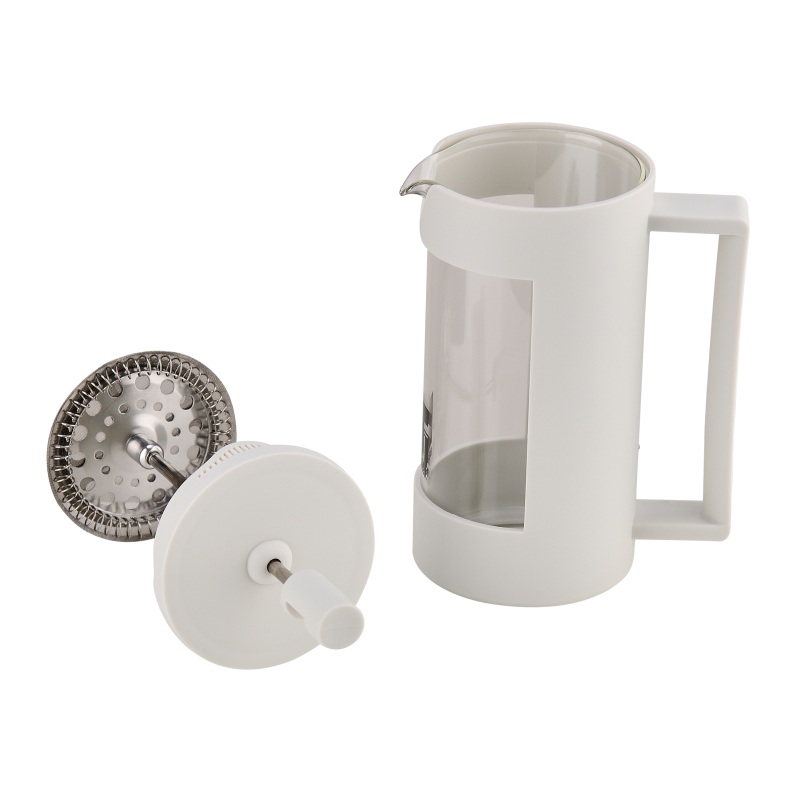 Konvice na čaj a kávu LINES French Press 350 ml bílá