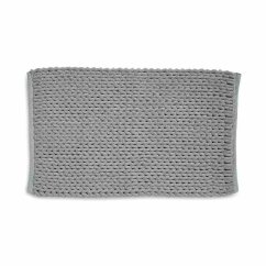 Koupelnová předložka MARIE 70% recyklovaný PES/30% bavlna světle šedá 60x100x2 cm