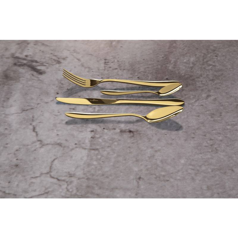 Sada příborů cestovní + obal 4 ks Champagne Mirror