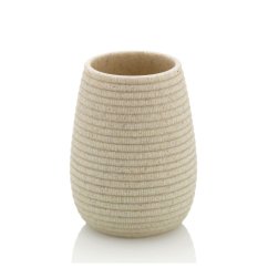 Pohár MEDEA poly béžová H 11cm / Ř 8cm
