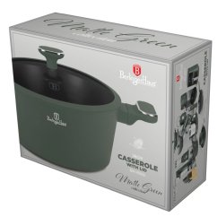 Kastrol s titanovým povrchem a poklicí 28 cm Matte Green Collection