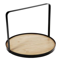 Podnos servírovacia s kovovou rukoväťou 35 cm