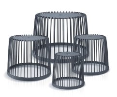Prosperplast set de 4 cestas universales CLUBO antracita