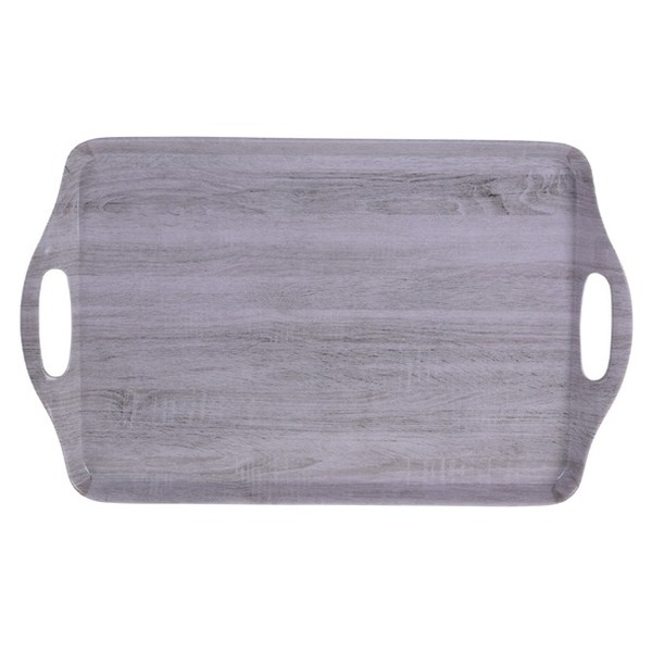 Bandeja servicio melamina 45 x 30 cm gris