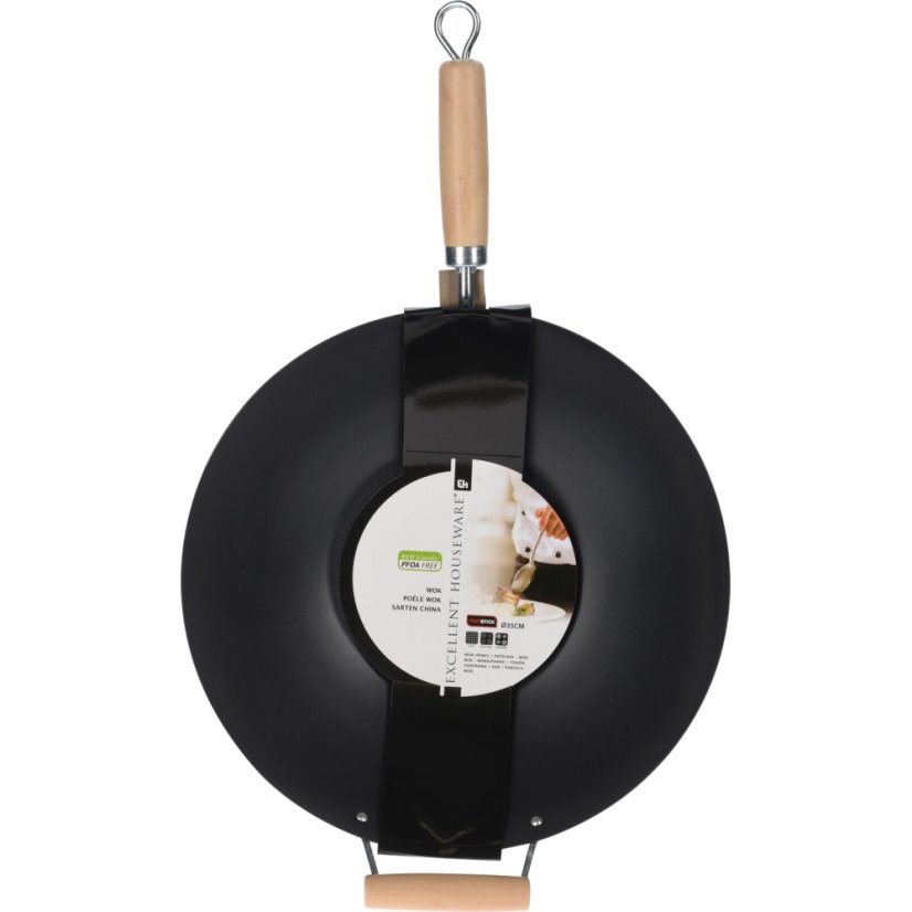 WOK tigaie din oțel diametru 35 cm