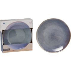 Talíř mělký sada 4 ks pr. 28 cm modrá