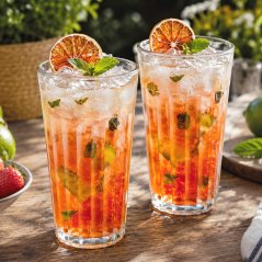 Pahare pentru limonadă și băuturi răcoritoare LONG, 350 ml, set de 2 bucăți