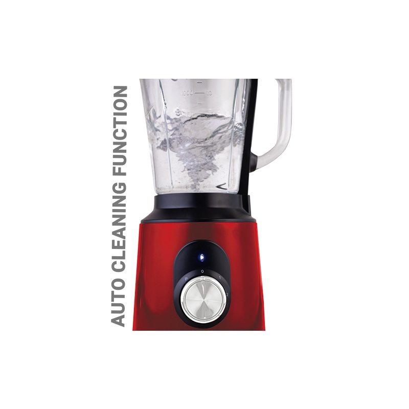 Blender de masă cu recipient de sticlă 1,5 L 1000 W Burgundy Metallic Lini