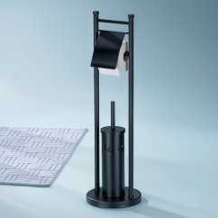 Set toaleta balansoar, negru 22x77,5 cm
