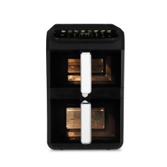 Horkovzdušná fritéza digitální dvojitá 4+6 l Matte Black Collection