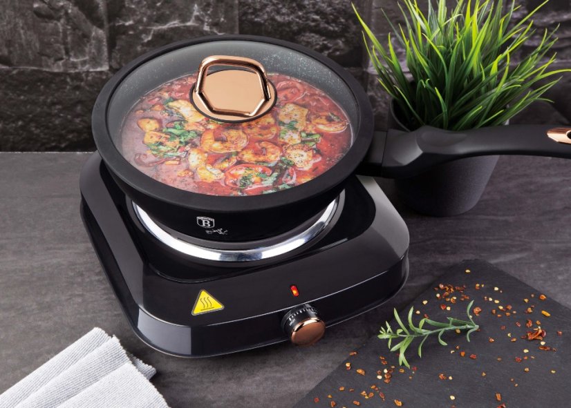 Elektrický varič jednoplatničkový 1500 W Black Rose Collection