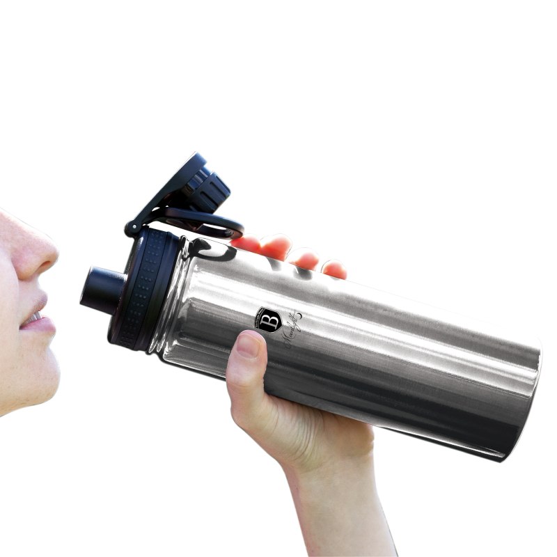 Termoska sportovní lahev 540 ml nerez stříbrná