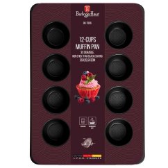 Forma na muffiny s nepřilnavým povrchem 12 ks Burgundy Forma na muffiny s nepřilnavým povrchem 12 ks Burgundy