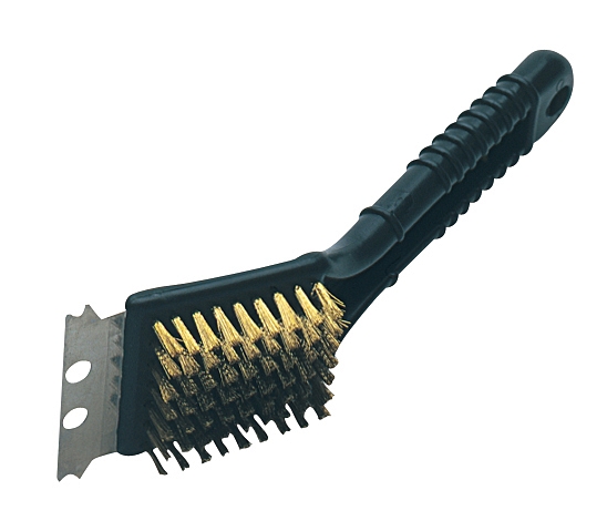 Čisticí kartáč na gril 2v1 (škrabka + štětiny) BBQ Brush