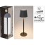 Stolová lampa 10 x 36 cm sivá