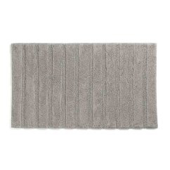 Alfombra de baño Megan 100x60 cm algodón gris plata