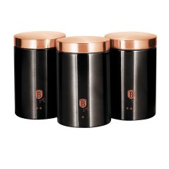 Dóza na potraviny sada 3 ks Black Rose Collection