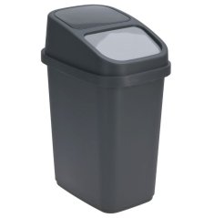 Odpadkový koš výklopný do kuchyně 17 l šedá