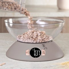 Balanza de cocina con bol Colección Taupe Balanza de cocina con bol Colección Taupe